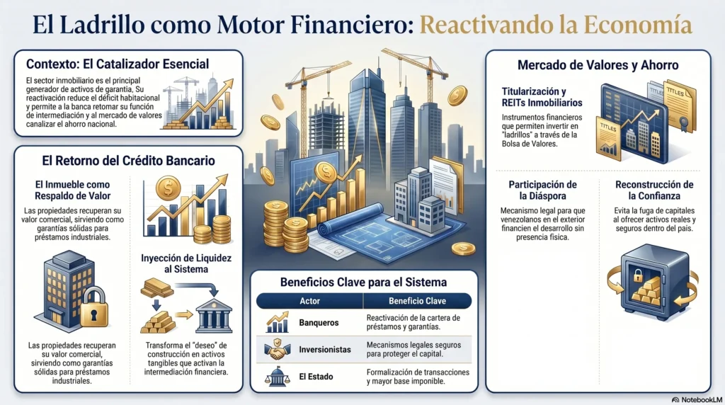 Mercado inmobiliario y financiero Venezuela 2026: reactivación económica a través de inversión, crédito hipotecario y titularización de bienes raíces